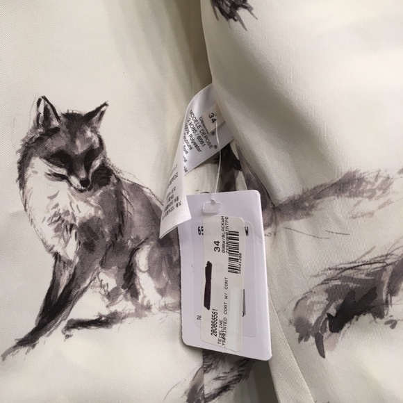 Celine zebra coat with hair calf collar - Picture 2 of 8